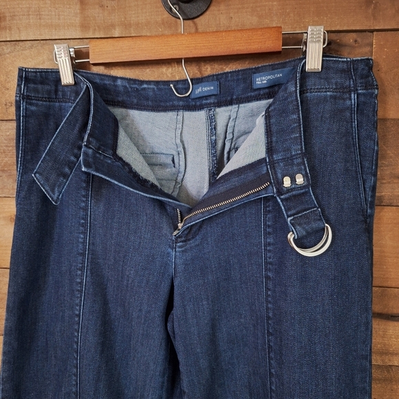 J.Jill Denim Metropolitan Full / Wide Leg Pants SZ 12 - Picture 7 of 9